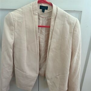Topshop Women's Blazer in Cream
